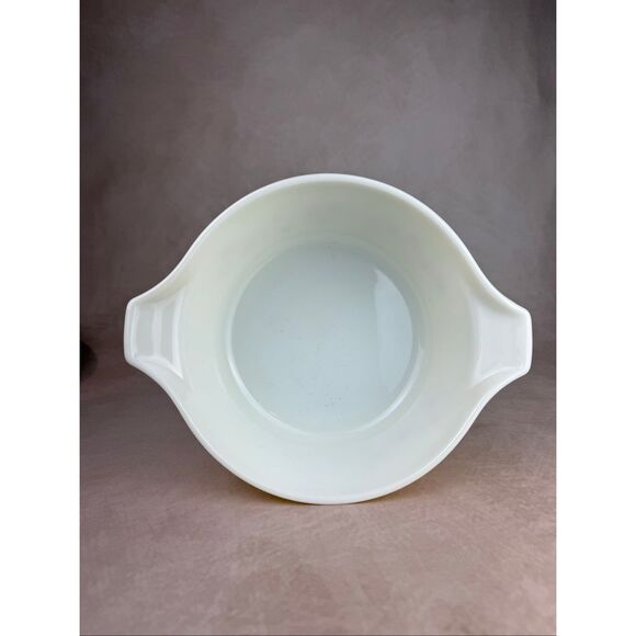 Vintage Pyrex Trailing Flowers 475-B Light Yellow Casserole Dish 2 1/2 QT - Picture 4 of 12